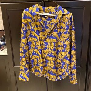J crew Women’s silk button down blouse